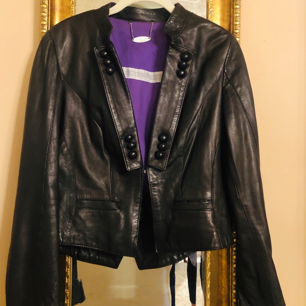 Leather jacket black